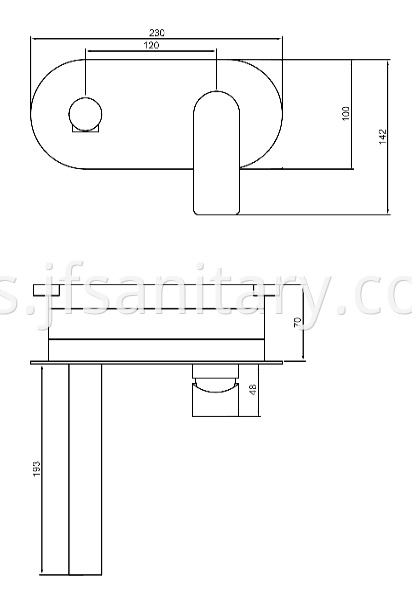 Size Of Basin Taps In Wall